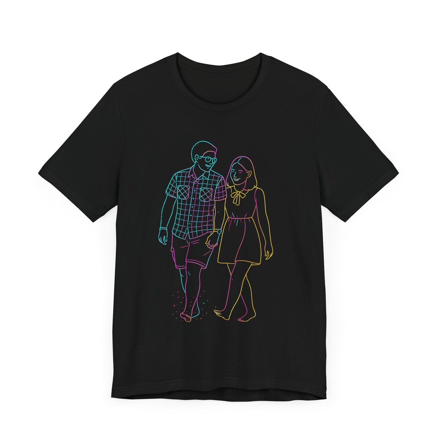 Custom Line Art T-Shirt – Your Memory, Your Style