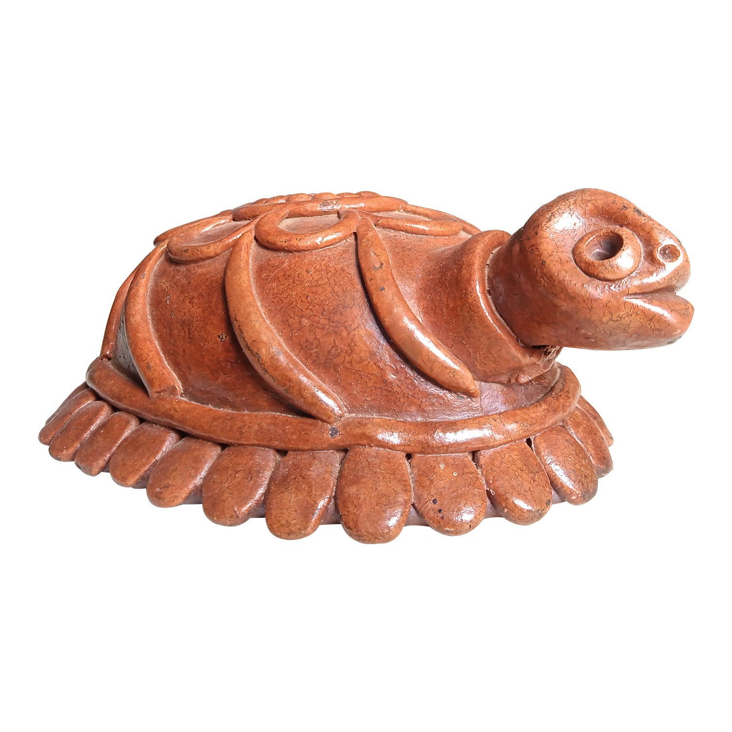 Eco-friendly terracotta tortoise idol for vastu shastra and spiritual home decor